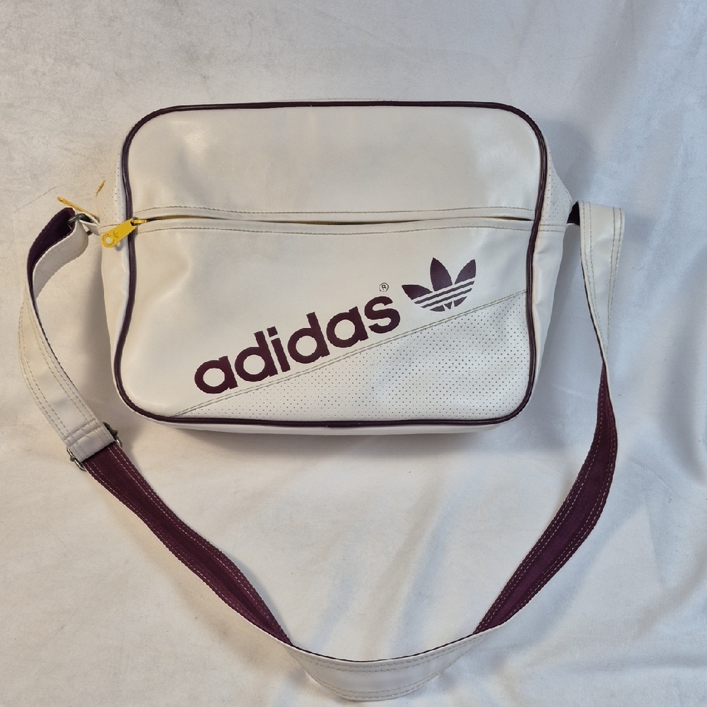 Adidas White & Maroon Retro Crossbody Bag - 2013?